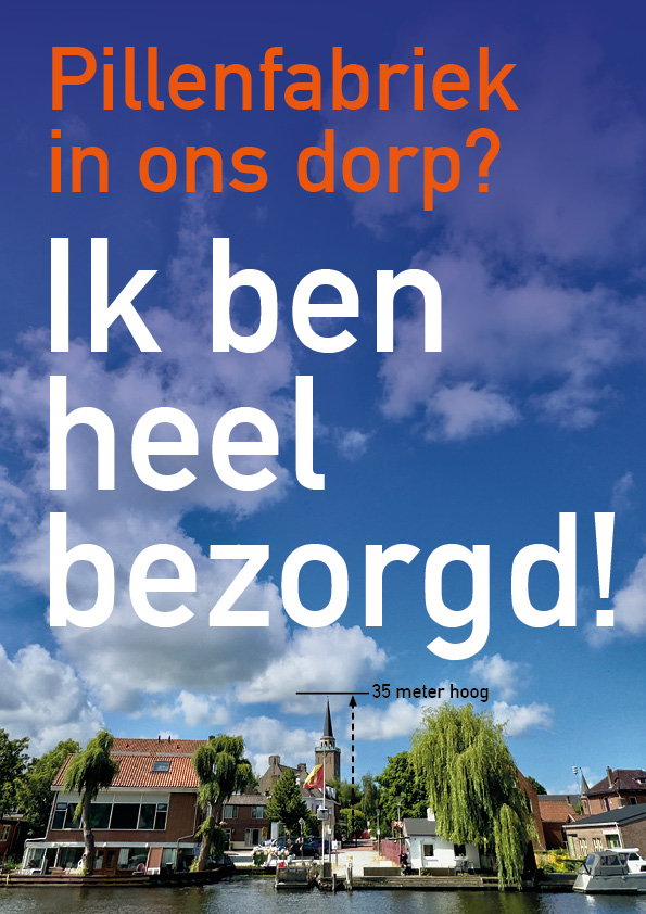 Poster Pillenfabriek 'Ik ben heel bezorgd'